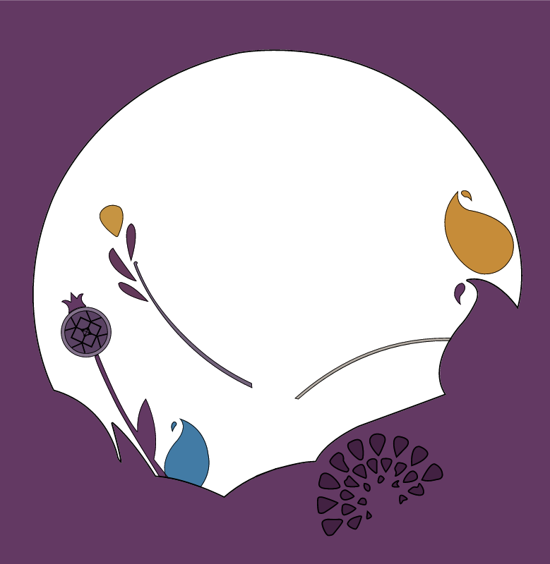  Purple floral background