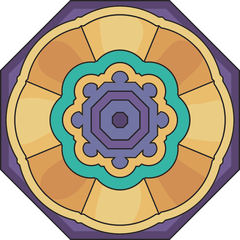 Geometric octagon ornament pattern