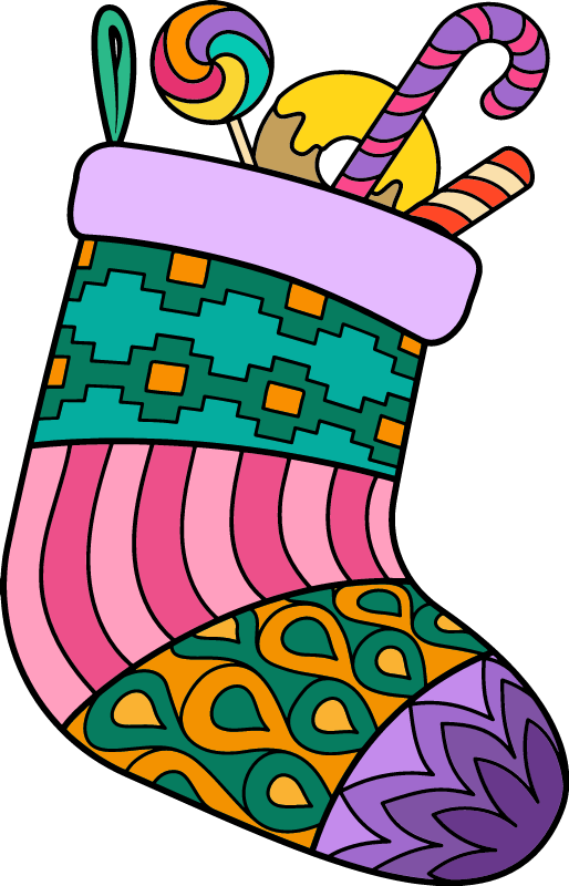  Сhristmas Stocking with Gifts 
