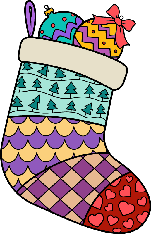  Сhristmas Stocking with Gifts