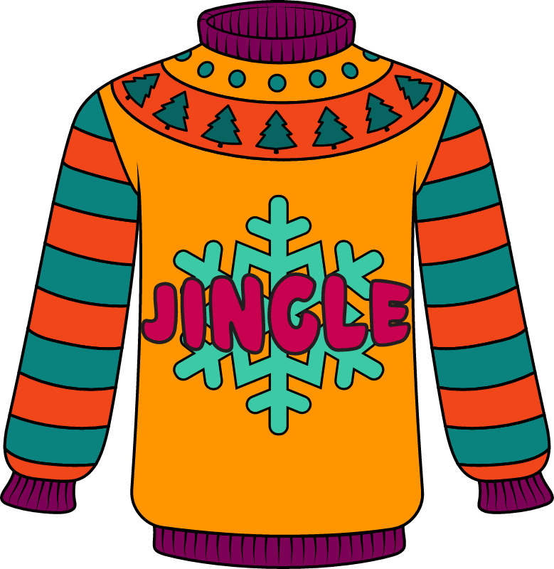  Сhristmas Ugly Sweater with snowflake