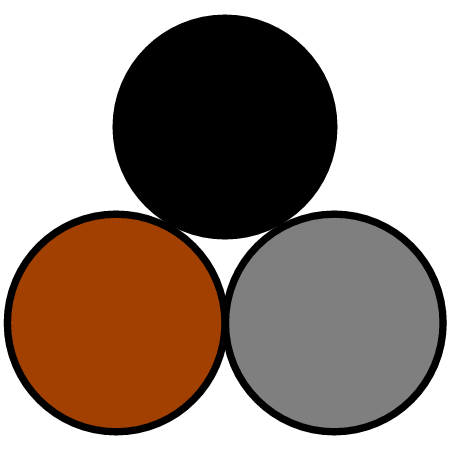 Cable black brown gray