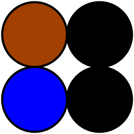 Cable-brown-black-blue-black