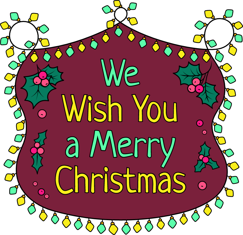 Christmas Frame - We Wish You A Merry Christmas
