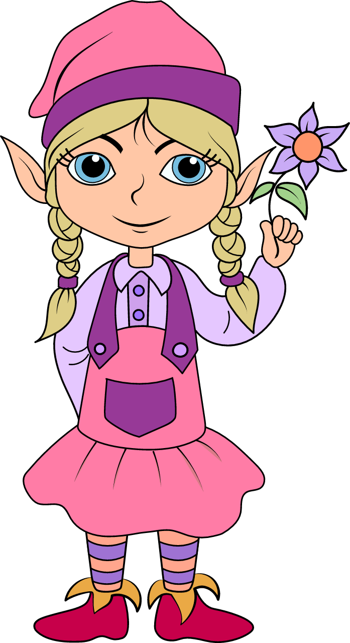 Cartoon Elf Girl