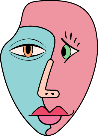 Pablo Picasso-style Portrait - Free vector clipart images on creazilla.com