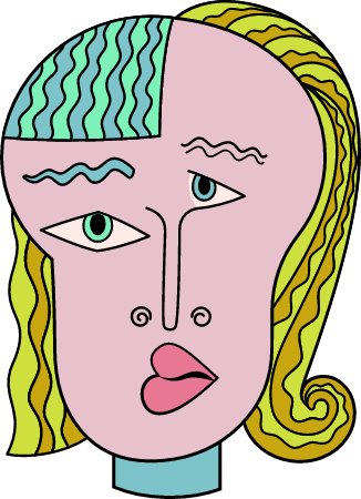 Pablo Picasso-style Portrait - Free vector clipart images on creazilla.com