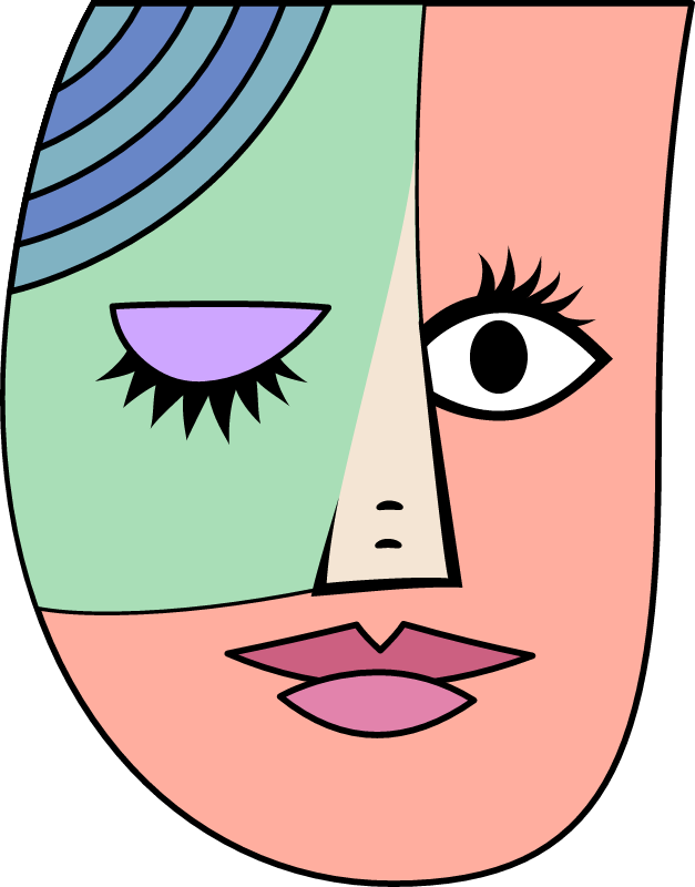 Pablo Picasso-style Portrait 