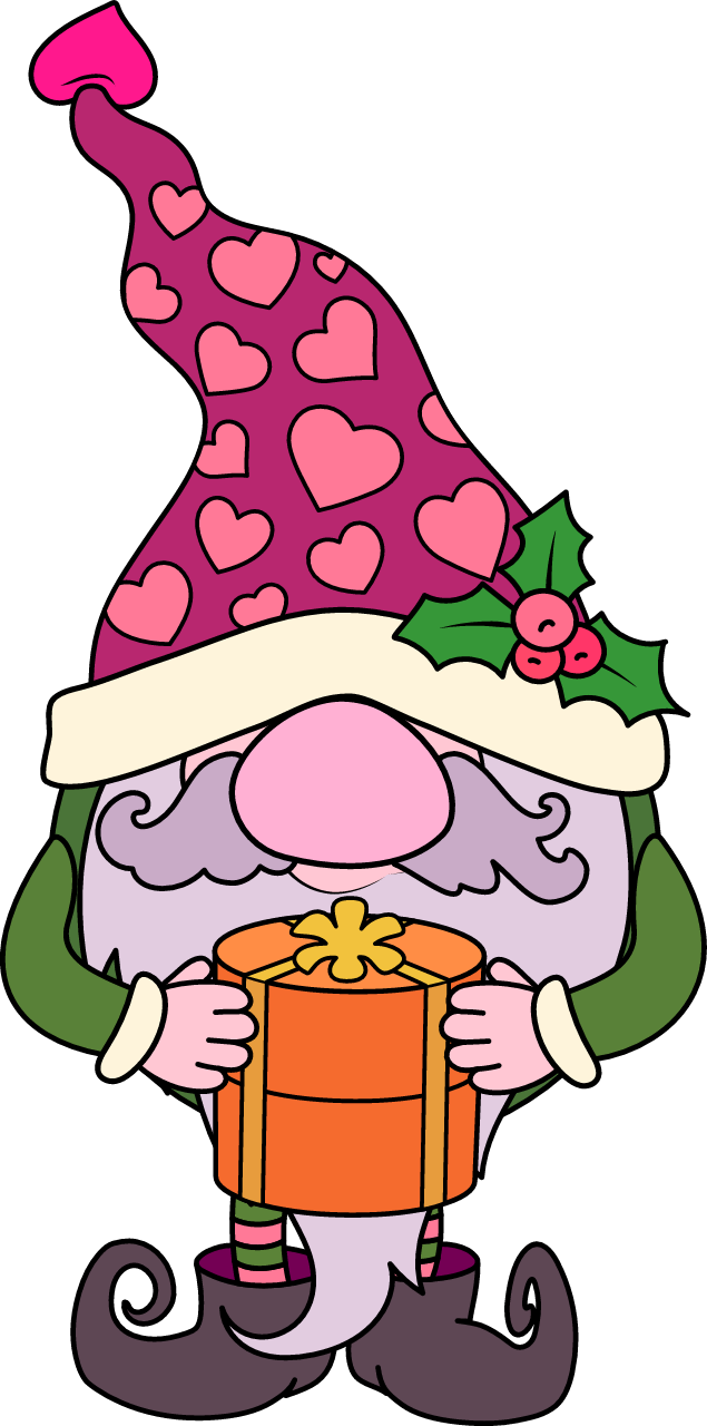  Christmas Gnome with gift