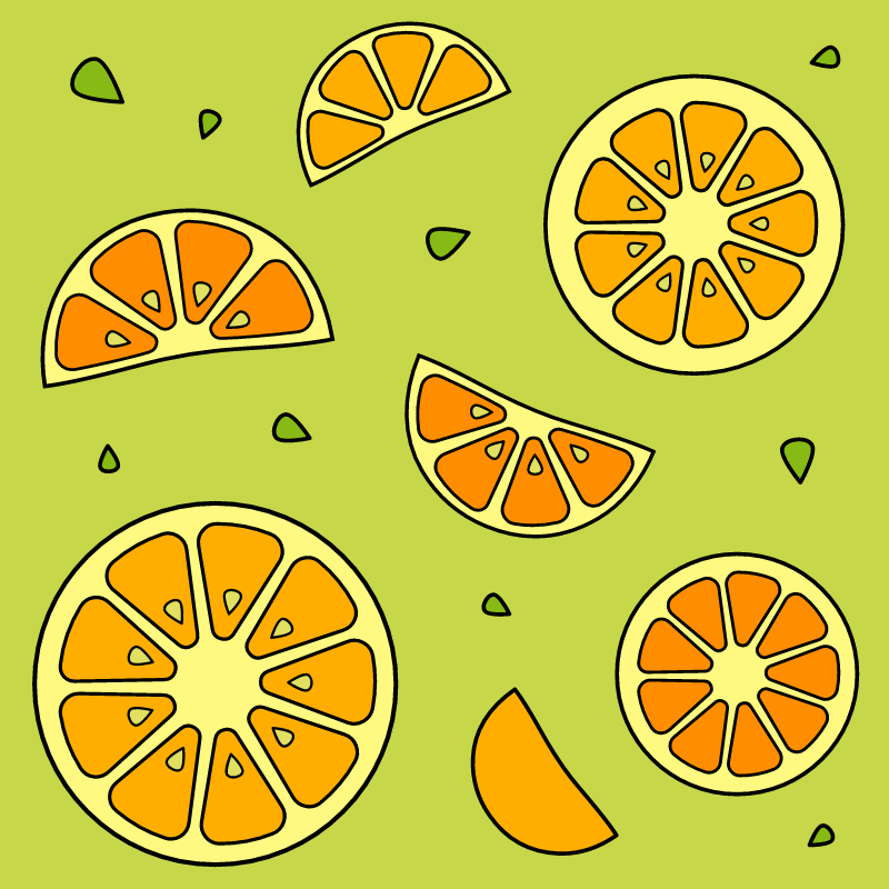  Seamless Orange Pattern 