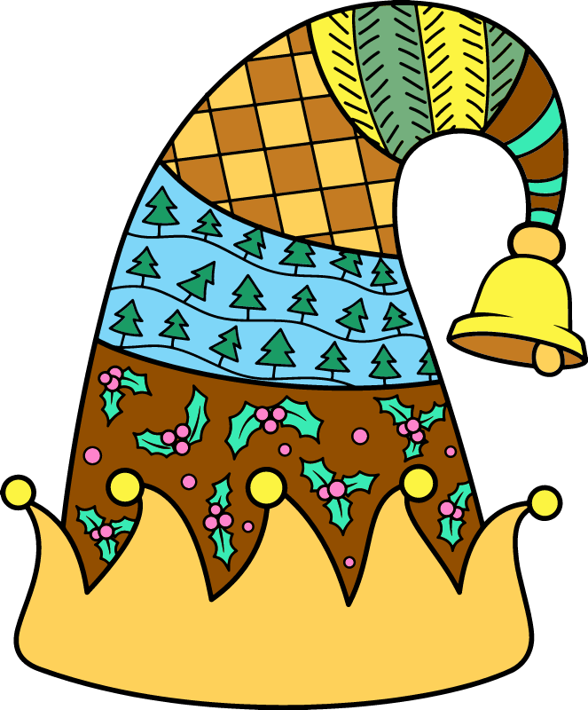 Gnome Hat with Seamless Pattern 
