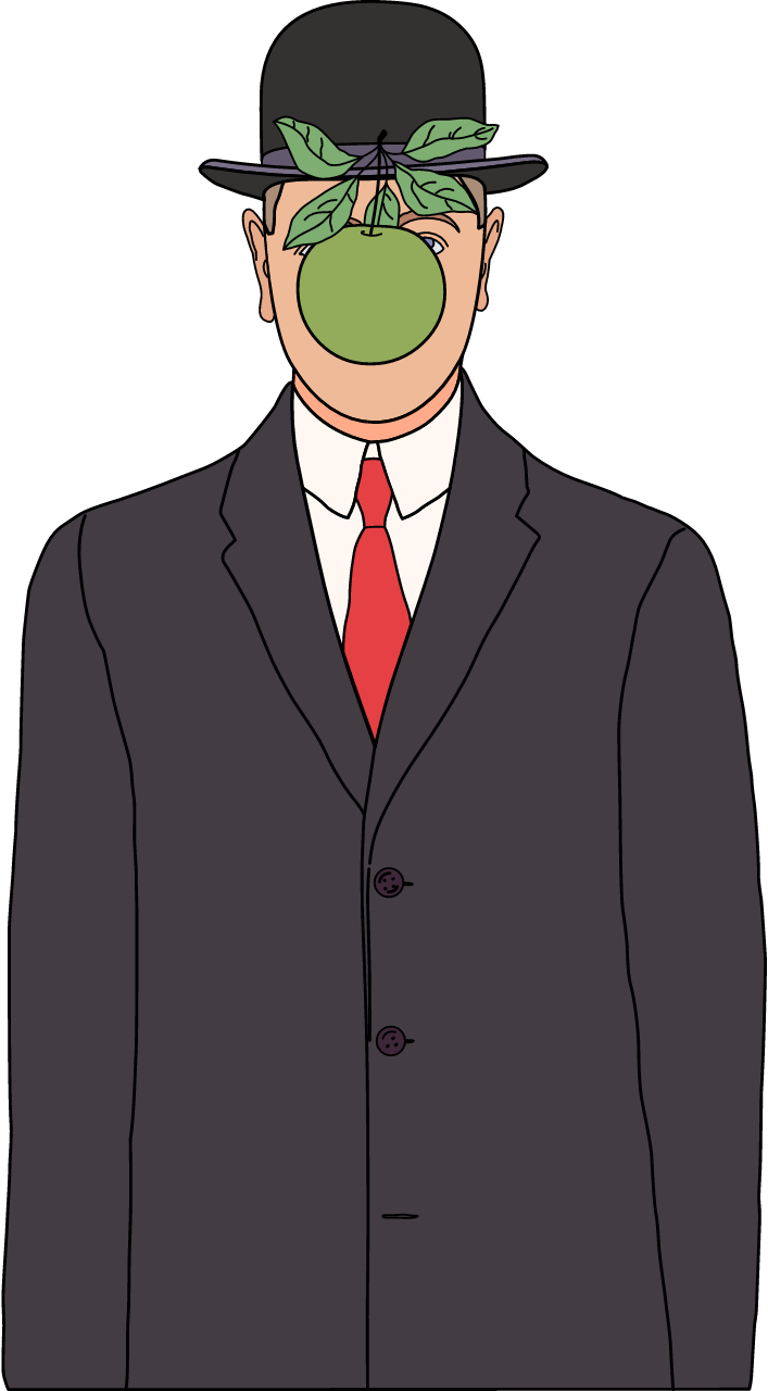 The Son of Man after Rene Magritte