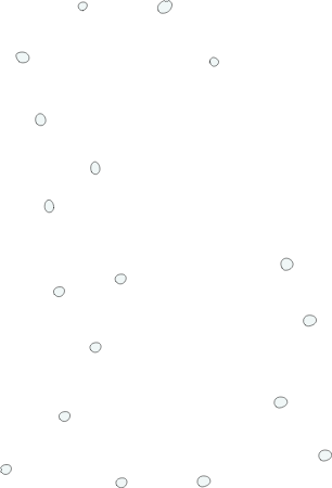 Random falling snow flakes