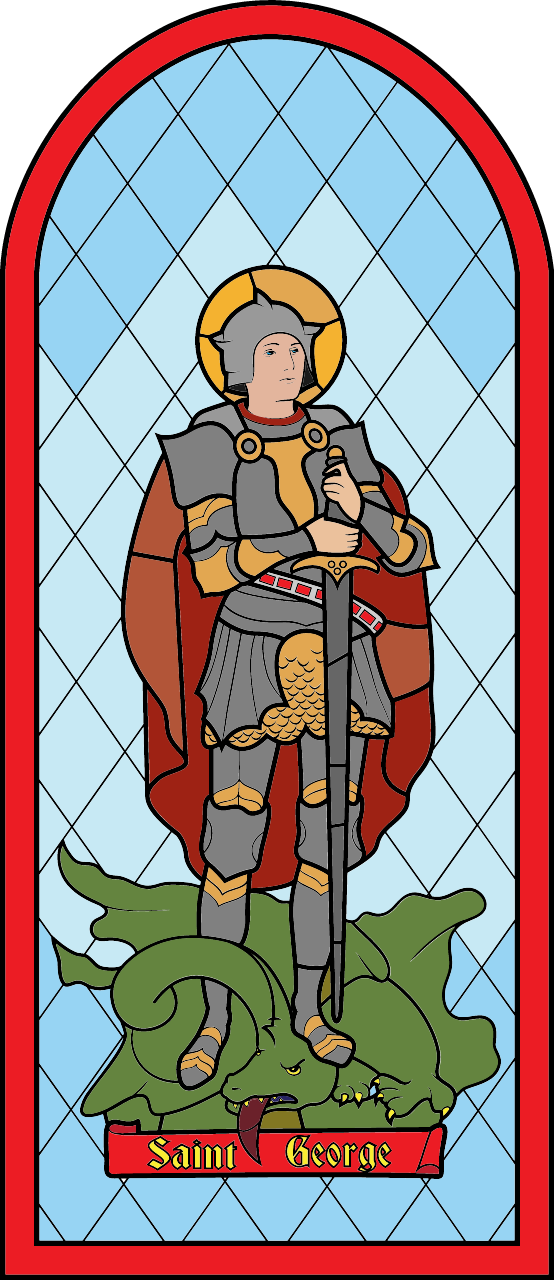 Saint George and the Dragon Stained Glass