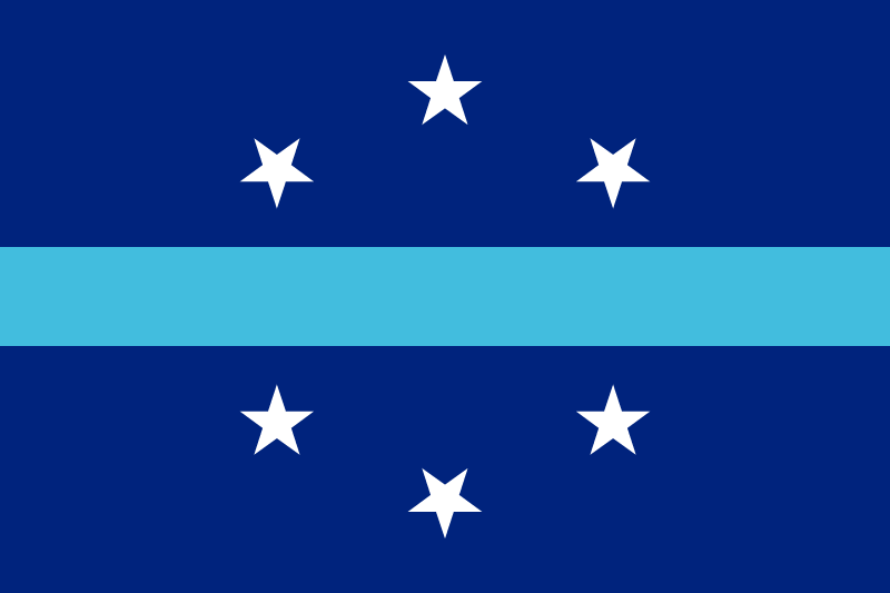 Flag of Anaheim, California (2018–2019)