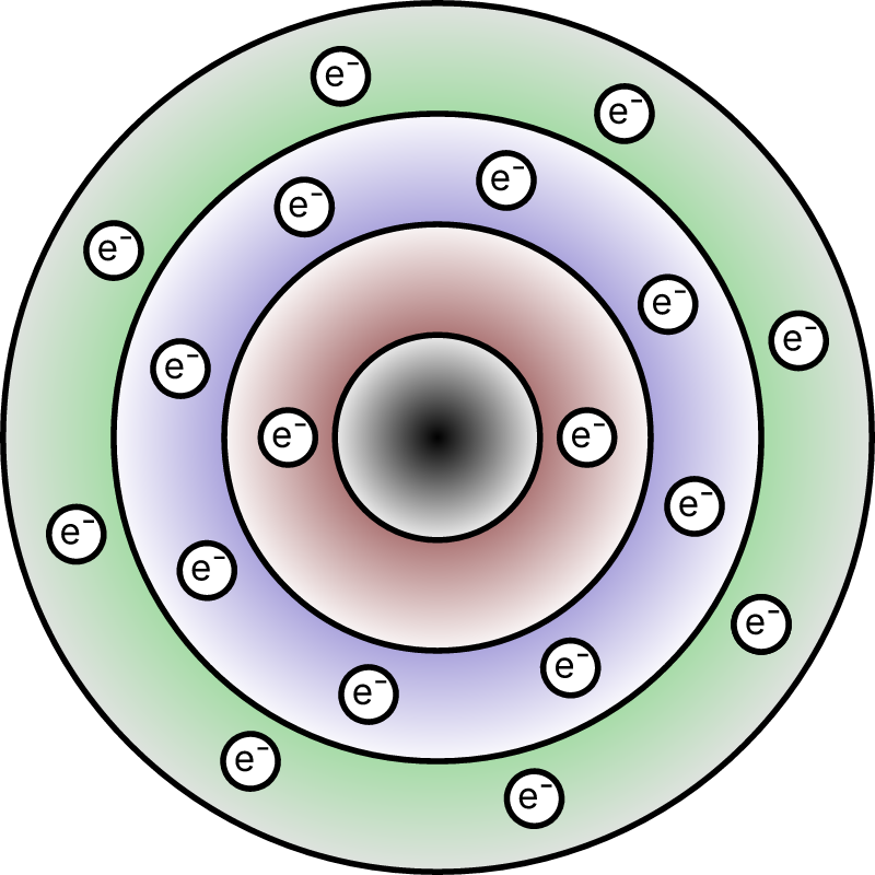 2D Atomic Model with Electrons