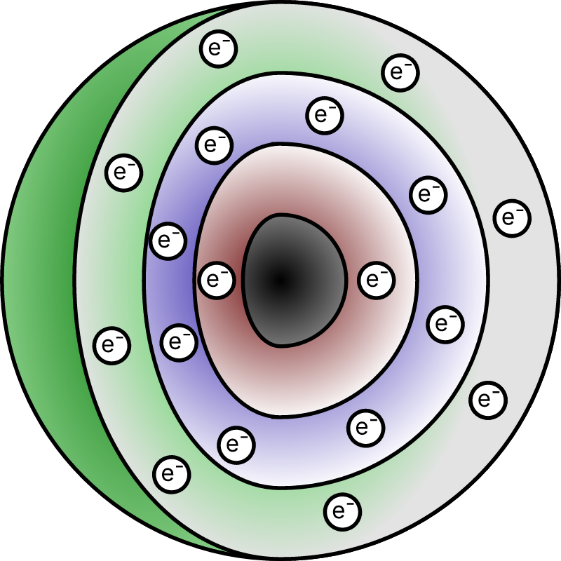 3D Atomic Model with Electrons