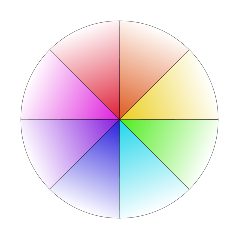 Bright Pattern Color Wheel