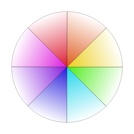 Bright Pattern Color Wheel