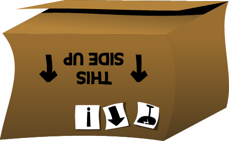 Cardboard Box Upside Down