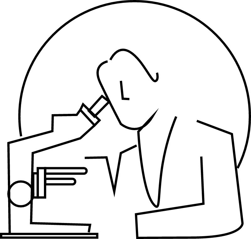 Chemist Looking in Microscope