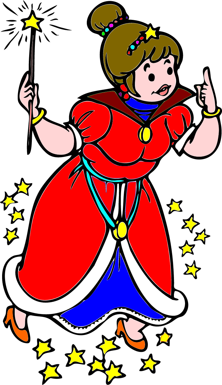 Colored Fairy Drawing