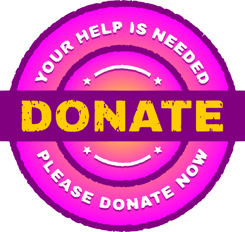 Donate Help Needed Stamp