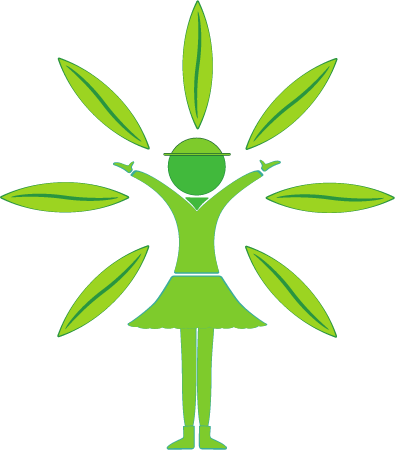Girl and Petals Logo