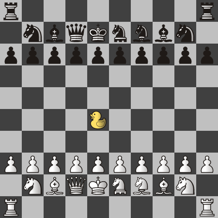 Grand chess with a duck