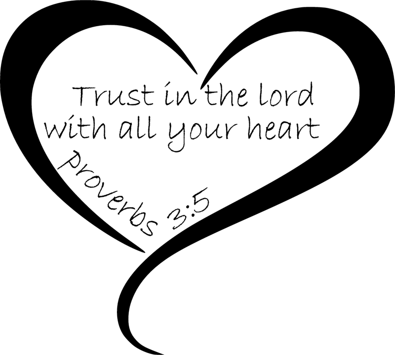 Heart with Religious Verse