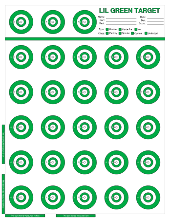 Little green target