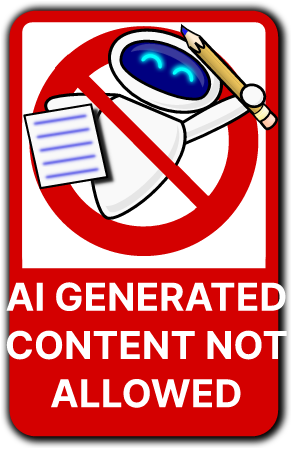 No AI Generated Content 