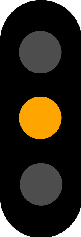 Orange Traffic Light