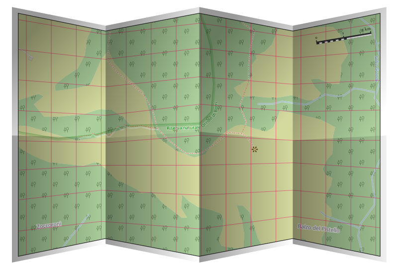 Paper Map for Trekking