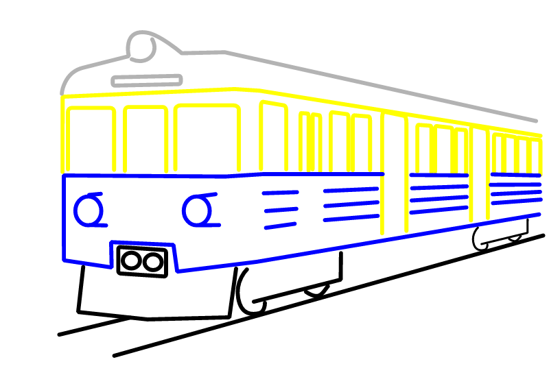 Polish Train EN-57 Silhouette