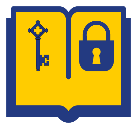 Privacy Book with Padlock