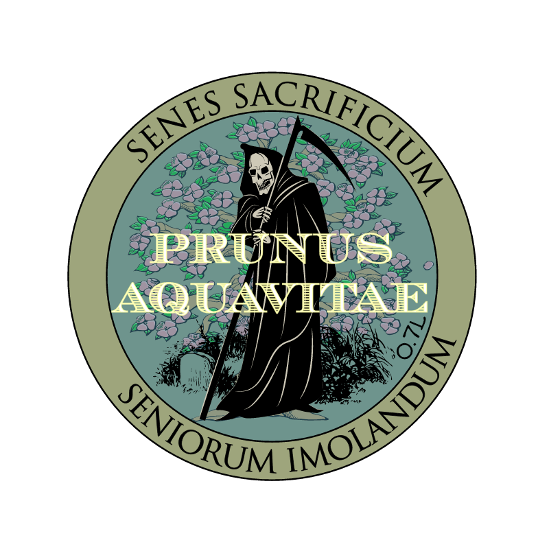 Prunus Aquavitae Bottle Label