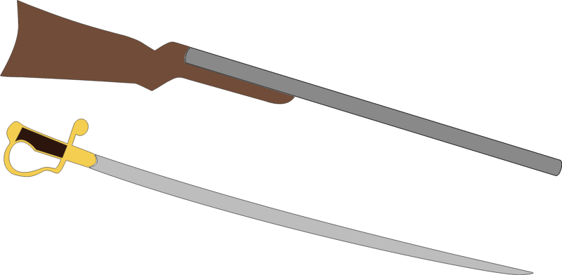 Saber and Gun Festival Symbol