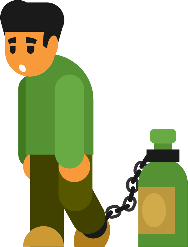 Alcohol Addict in Crisis