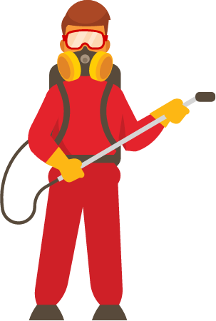 An Exterminator Equipped for Pest Control