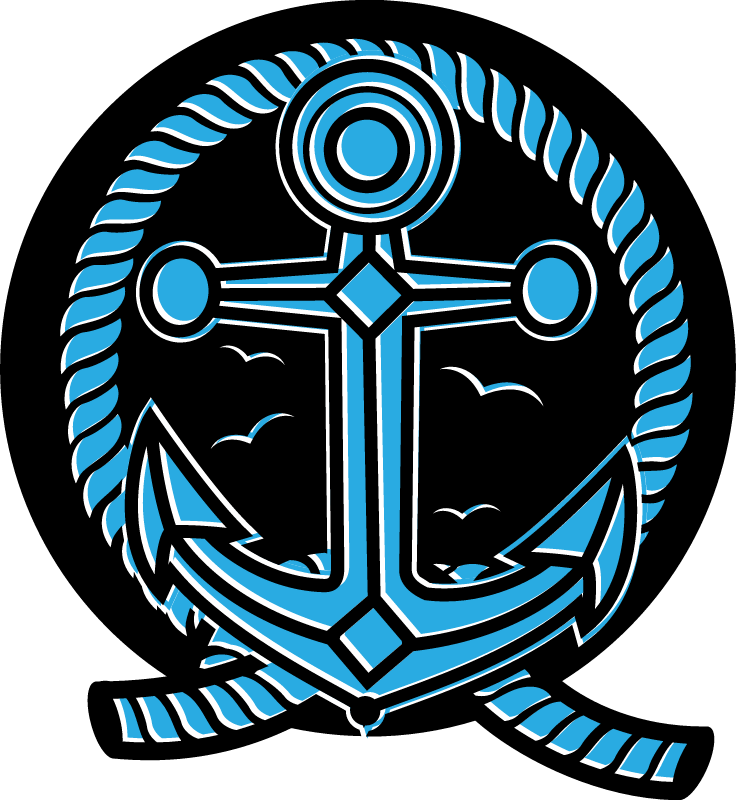Anchor Logo Design with Rope
