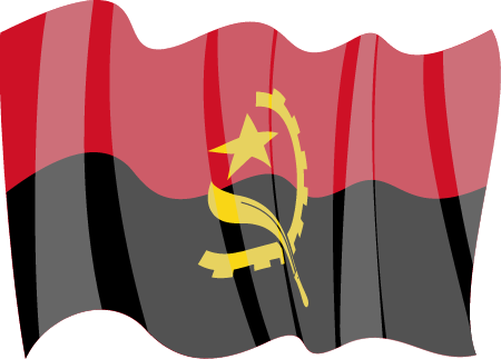 Angola Republic Flag Waving