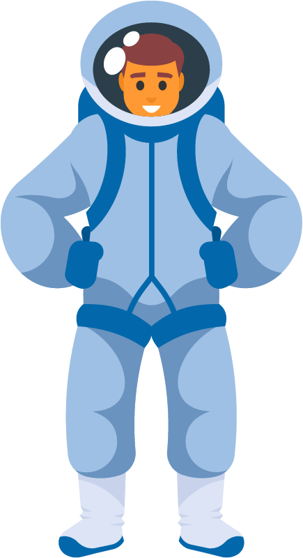 Astronaut Wearing Space Suit