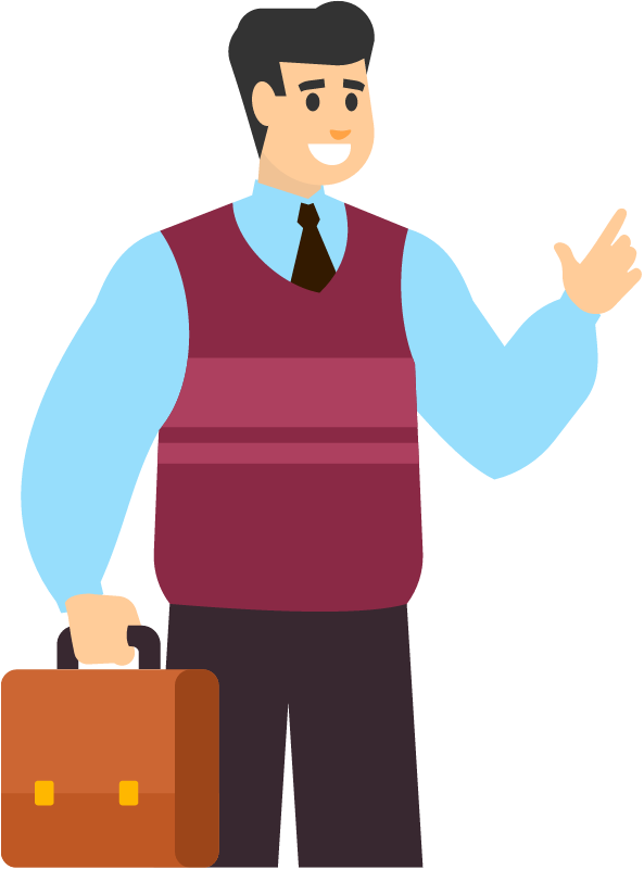 Auditor Carrying Financial Reports Briefcase