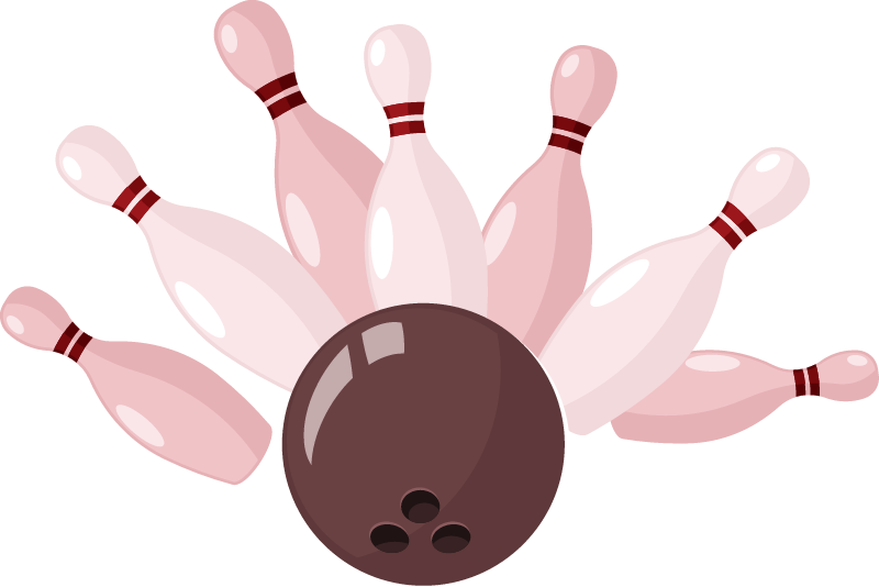 Ball Hitting Bowling Pins