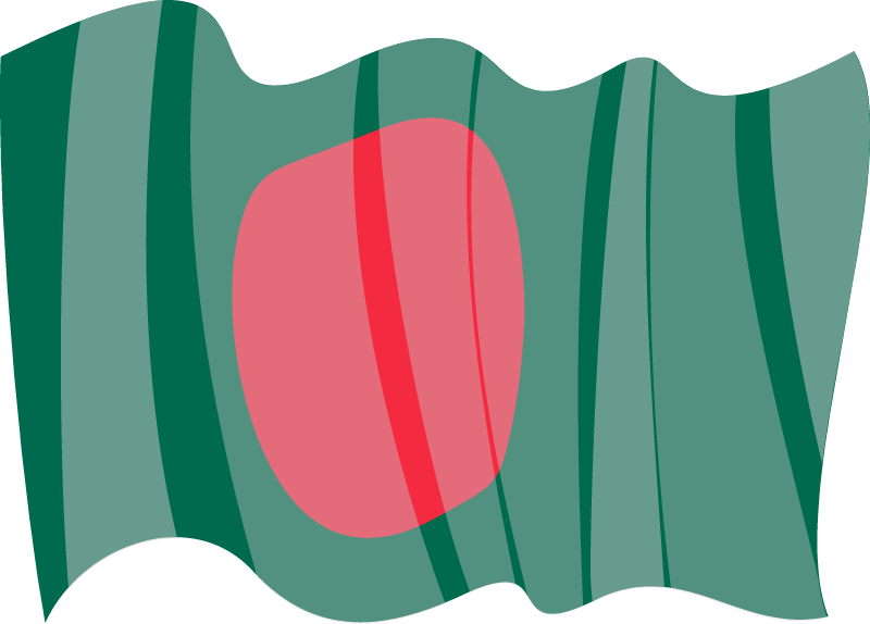 Bangladeshi Flag Waving