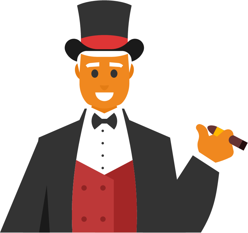 Banker in Retro Suit