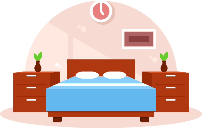 Bedroom Interior with Furniture