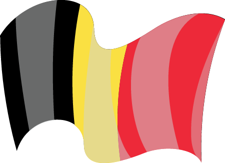 Belgian National Flag Waving Pattern
