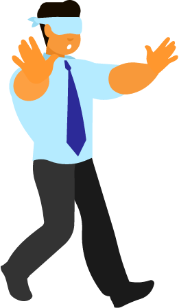 Blindfolded Businessman 